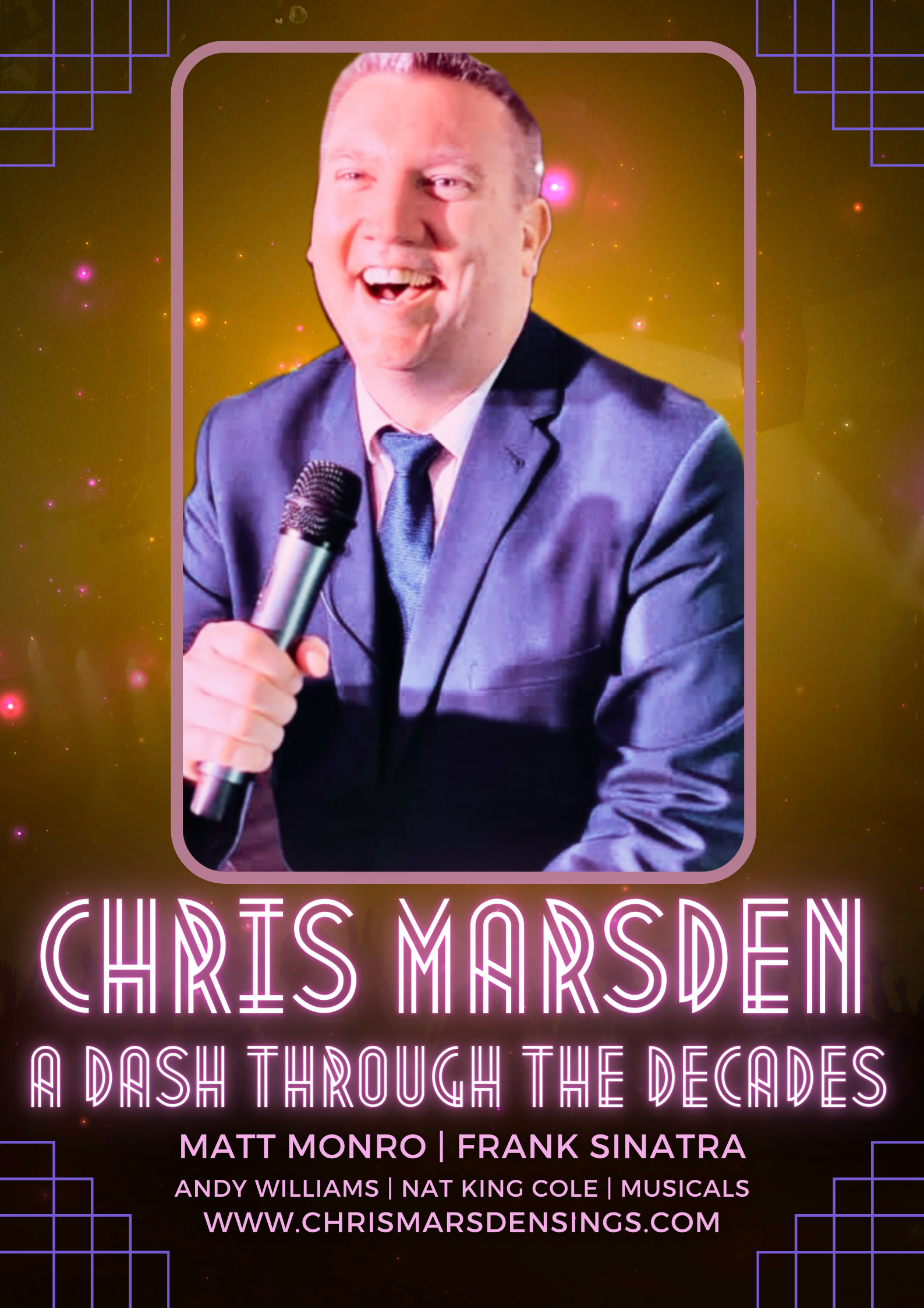 A Dash Through The Decades poster featuring Chris Marsden